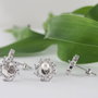 Baza cercei, argint 925 si cubic zirconia (1)