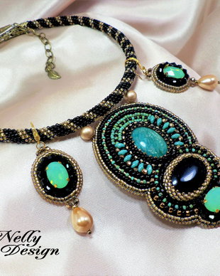 "Aztec treasure" - Set colier si cercei