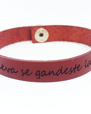 Bratara personalizata, gravata din piele