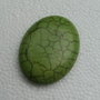 Cabochon turquoise verde, 40x30 mm