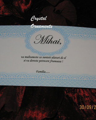 Plic de bani botez