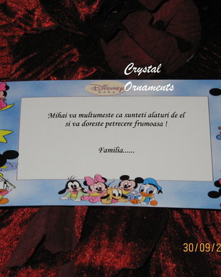 Plic de bani botez