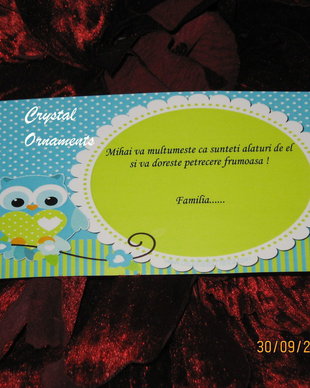 Plic de bani botez