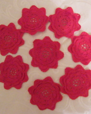 8 flori crosetate