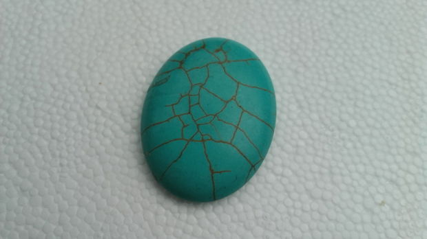 Cabochon turquoise 40x30 mm