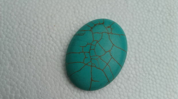 Cabochon turquoise 40x30 mm