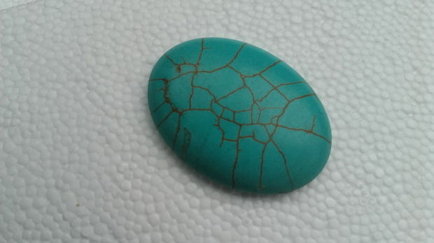 Cabochon turquoise 40x30 mm