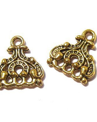 Candelabru, auriu antichizat, 14.5x13 mm