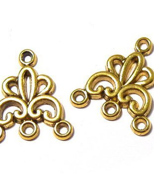 Candelabru, auriu antichizat, 19x16 mm