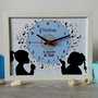 ceas pictat canvas personalizat 26x20cm prietenia noastra