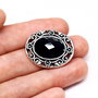 Link cu lucite fatetate negre