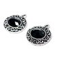 Pandante cu lucite fatetate negre