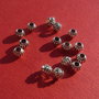 Distantier mic - dovlecel argintiu aprox 6x5 mm