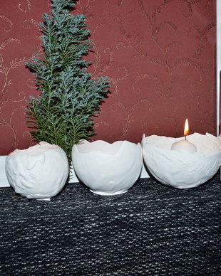 Boluri ceramica suport lumanari