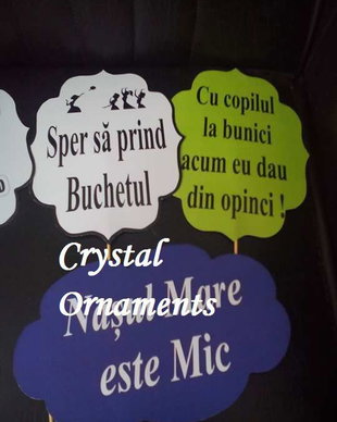 Mesaje props pentru nunta/ botez  / colt foto