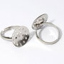 Baza inel, platina, 17x16 mm