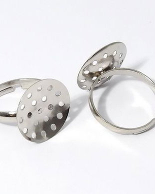 Baza inel, platina, 17x16 mm