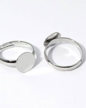 Baza inel, platina, 17x10 mm