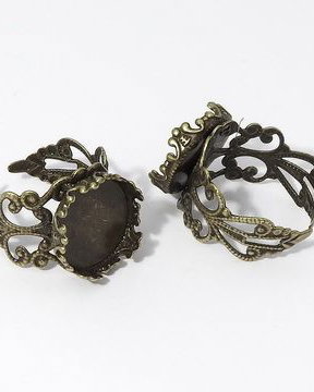 Baza inel, bronz, 18x14 mm