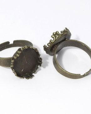 Baza inel, bronz, 18x14 mm