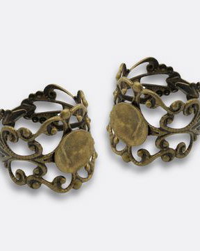 Baza inel, bronz, 17x8 mm