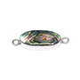 Link scoica Paua  (abalone) in rama argintata