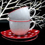 Ceasca cu Farfurie " Snowflakes "