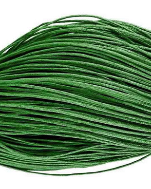 Ata din bumbac cerata, 0.7 mm, verde inchis