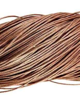 Ata din bumbac cerata, 0.7 mm, maro
