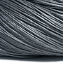 Ata din bumbac cerata, 0.7 mm, gri inchis