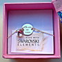 Bratara argint 925 cu banut argint 925 gravat si charm Swarovski