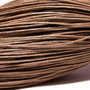 Ata din bumbac cerata, 1 mm, maro