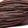 Ata din bumbac cerata, 1 mm, maro