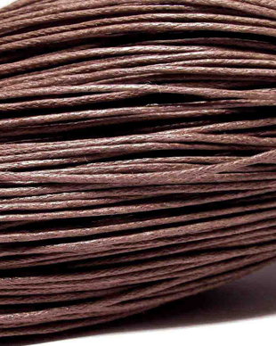Ata din bumbac cerata, 1 mm, maro-299