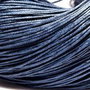 Ata din bumbac cerata, 1 mm, denim