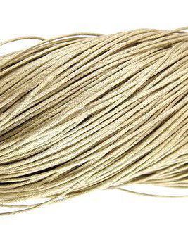 Ata din bumbac cerata, 1 mm, bej
