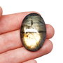 Cabochon Labradorit  Oval - ocru auriu