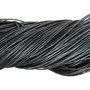Ata din bumbac cerata, 1 mm, neagra