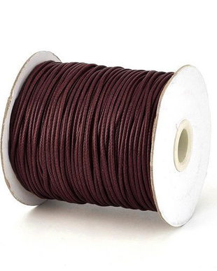 Ata din poliester cerata, 1 mm, grena-134