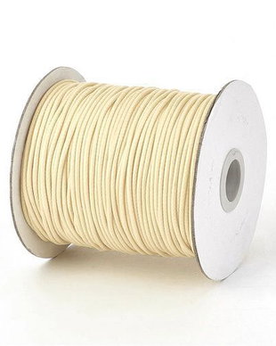 Ata din poliester cerata, 1 mm, crem-112