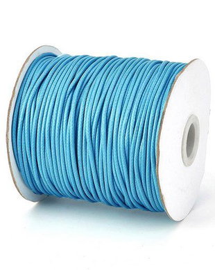 Ata din poliester cerata, 1 mm, albastra-1133