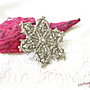 Brosa Fulg de zapada cu cristale Swarovski