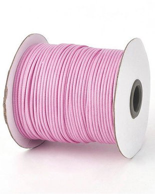 Ata din poliester cerata, 1 mm, roz-1168-32