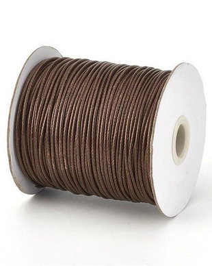 Ata din poliester cerata, 1 mm, maro-108