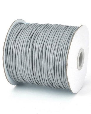Ata din poliester cerata, 1 mm, gri-128