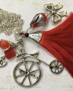 Colier "Happy red