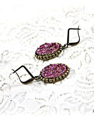 Cercei Sclipiri magenta