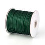 Ata din poliester cerata, 1 mm, verde inchis