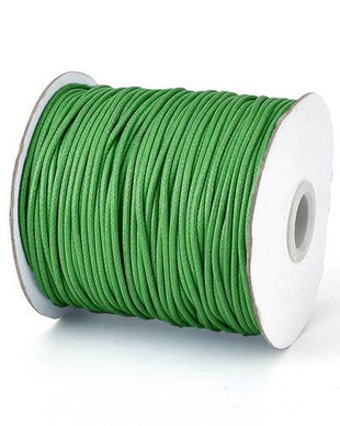Ata din poliester cerata, 1 mm, verde-179