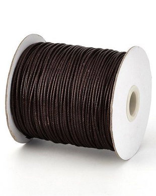 Ata din poliester cerata, 0.8 mm, maro inchis-111